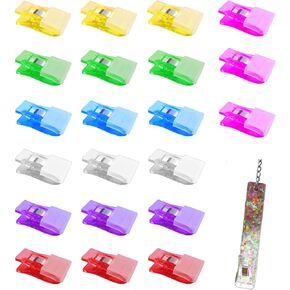 VEINARDYL 21 pcs Acrylic Clips, Debit Bank Card Grabbers Card Puller Clips ATM Card Clip for DIY Long Nails Card Grabber Keychain