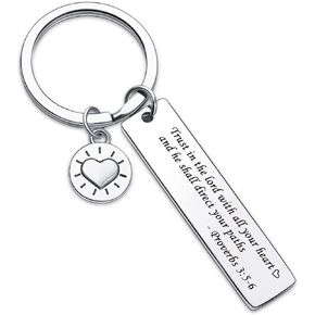 Motivational Jewelry Daughter in Law Gift Believer Gift Christian Gift Graduation Gift Faith Keychain Daughter Keychain Daily Reminder Keychain Bible Verse Gift sister jewelry Religious Keychain