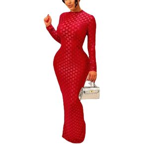 Women's Casual Turtleneck Long Sleeve Elegant Long Dress Lounge Mesh Bodycon Maxi Party Dresses