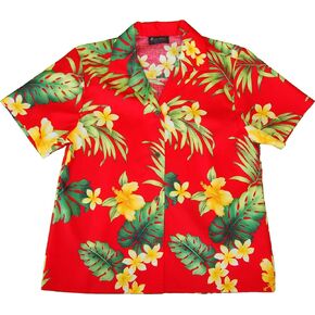 RJC Women XS to 3X Plus Tropical Summer Hibiscus Camp Shirt