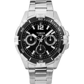 Timex Men's Dress Analog Stainless Steel Multifunction Bracelet Watch