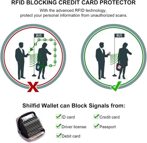 Meowoo حامل بطاقة الائتمان RFID حجب محفظة صغيرة من الجلد الطبيعي لبطاقات الائتمان مع سحاب للنساء والرجال، وردي in Kuwait