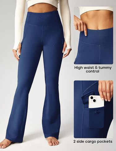 Heathyoga Cargo Sweatpants for Women Waterproof Fleece Lined Wide Leg Sweatpants Women Warm Pants for Women Winter Hiking in Saudi Arabia