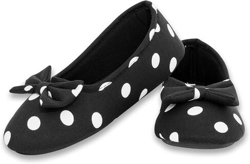 EUXTERPA Women Ballerina House Slippers Ladies Indoor Home Shoes Lightweight House Shoes with Bow in Saudi Arabia