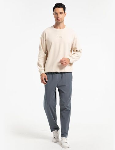 FitsT4 Men's Casual Pant Pull-ON Elastic Waist Lounge Pants with Pockets in Saudi Arabia