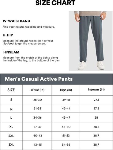 FitsT4 Men's Casual Pant Pull-ON Elastic Waist Lounge Pants with Pockets in Saudi Arabia
