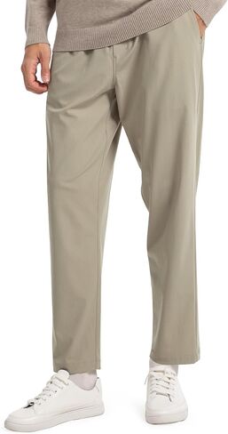 FitsT4 Men's Casual Pant Pull-ON Elastic Waist Lounge Pants with Pockets in Saudi Arabia
