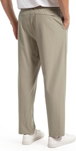 FitsT4 Men's Casual Pant Pull-ON Elastic Waist Lounge Pants with Pockets in Saudi Arabia