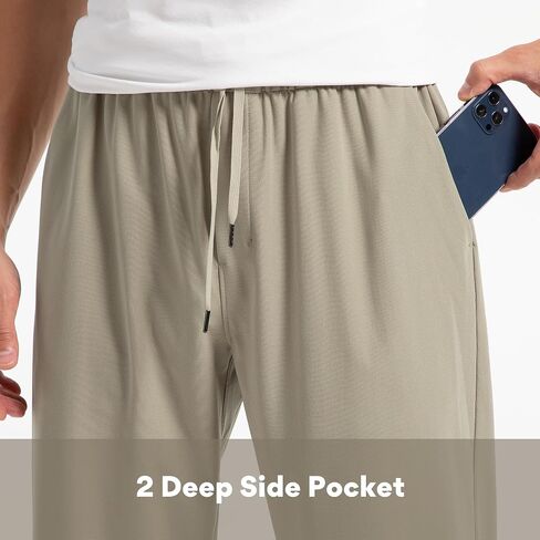 FitsT4 Men's Casual Pant Pull-ON Elastic Waist Lounge Pants with Pockets in Saudi Arabia