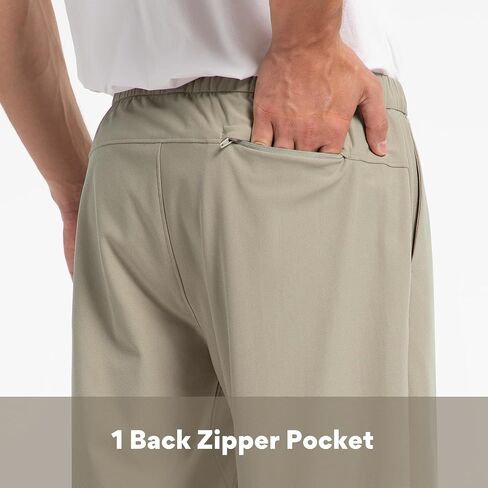 FitsT4 Men's Casual Pant Pull-ON Elastic Waist Lounge Pants with Pockets in Saudi Arabia