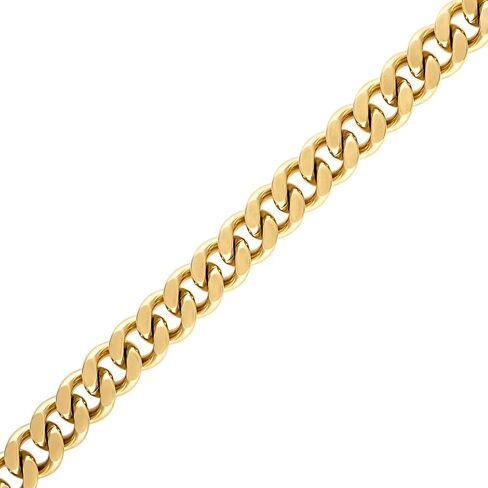 Bulova Men's Jewelry Classic Gold Tone Curb Chain Bracelet, Stainless Steel 10MM Bracelet in Saudi Arabia