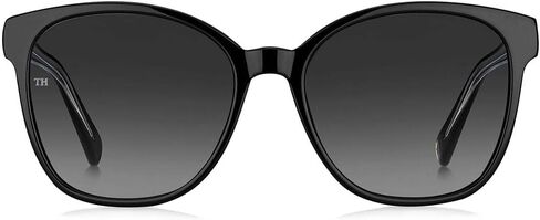 Tommy Hilfiger Women's Female Sunglass Style TH 1811/S Square, Black, 55mm, 17mm in Saudi Arabia