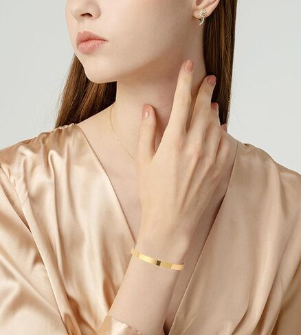 FINZOR 14Pcs Gold Chain Bracelet Sets for Women Dainty Link Paperclip Bracelets Stake Adjustable Layered Link Bracelet Jewelry in Kuwait