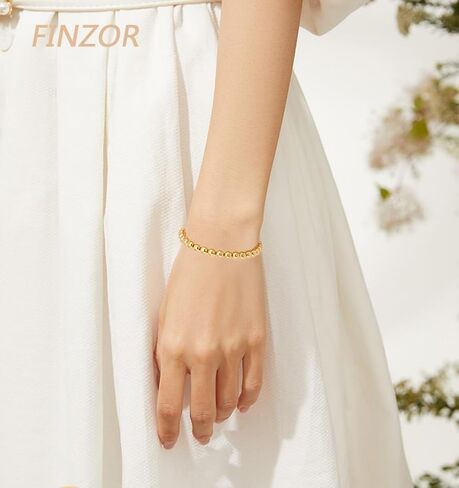 FINZOR 14Pcs Gold Chain Bracelet Sets for Women Dainty Link Paperclip Bracelets Stake Adjustable Layered Link Bracelet Jewelry in Kuwait