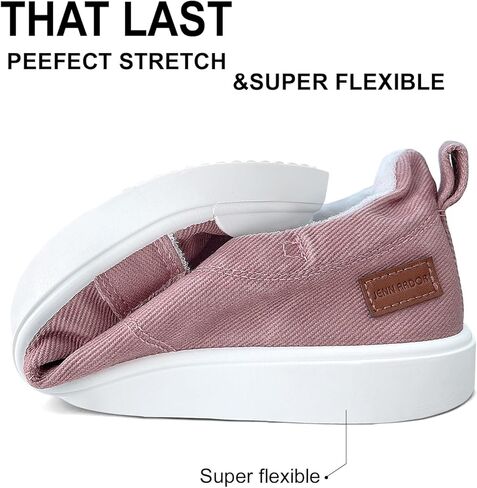 أحذية JENN ARDOR النسائية القماشية سهلة الارتداء، أحذية مشي كاجوال أنيقة ومنخفضة للتنس in Kuwait