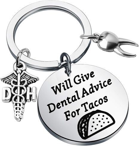 CENWA Dentist Gift Dental Hygienist Gift Dental Keychain Will Give Dental Advice For Tacos in Saudi Arabia