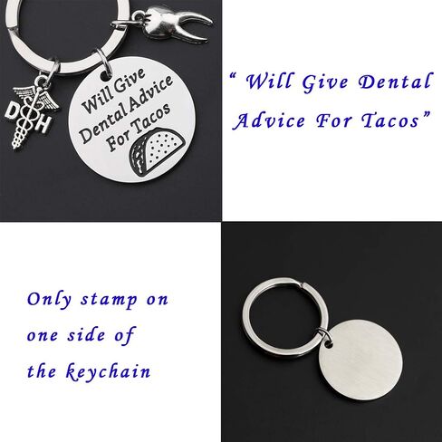 CENWA Dentist Gift Dental Hygienist Gift Dental Keychain Will Give Dental Advice For Tacos in Saudi Arabia