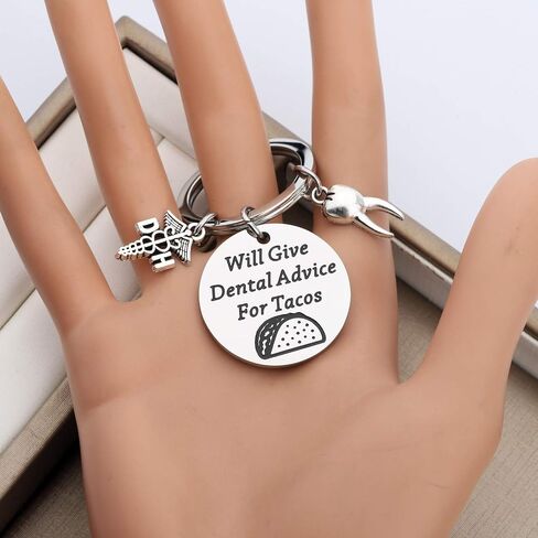 CENWA Dentist Gift Dental Hygienist Gift Dental Keychain Will Give Dental Advice For Tacos in Saudi Arabia