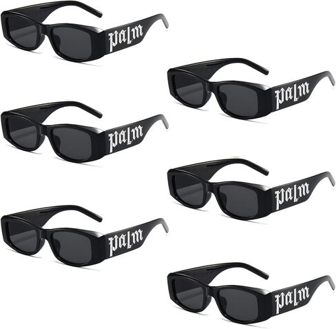 SUNOVELTIES نظارات شمسية مستطيلة غير منتظمة الشكل فاخرة نظارات النخيل هاواي زي نظارات مربعة كبيرة للجنسين والكبار in Kuwait