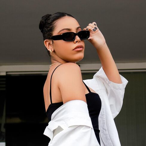 SUNOVELTIES نظارات شمسية مستطيلة غير منتظمة الشكل فاخرة نظارات النخيل هاواي زي نظارات مربعة كبيرة للجنسين والكبار in Kuwait