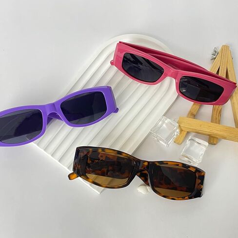 SUNOVELTIES نظارات شمسية مستطيلة غير منتظمة الشكل فاخرة نظارات النخيل هاواي زي نظارات مربعة كبيرة للجنسين والكبار in Kuwait