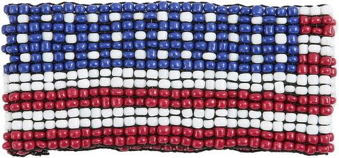 Madison Tyler American Flag Bracelets for Women Girl | Red | White | Blue Stretch Beaded Bracelets | 4th of July Patriotic Independence Day Jewelry in Saudi Arabia