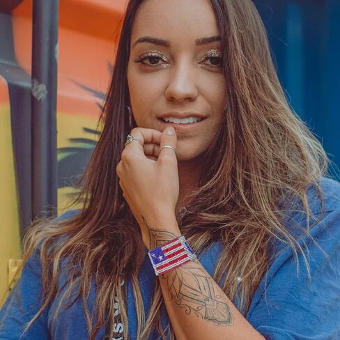 Madison Tyler American Flag Bracelets for Women Girl | Red | White | Blue Stretch Beaded Bracelets | 4th of July Patriotic Independence Day Jewelry in Saudi Arabia