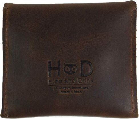 Hide & Drink, Rustic Leather Tampon Case, Condom Holder Pouch, Secret Stash Handmade Includes 101 Year Warranty :: Bourbon Brown in Saudi Arabia