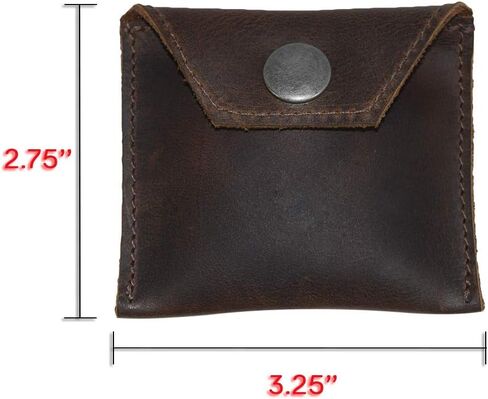 Hide & Drink, Rustic Leather Tampon Case, Condom Holder Pouch, Secret Stash Handmade Includes 101 Year Warranty :: Bourbon Brown in Saudi Arabia