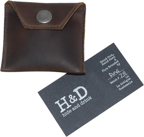 Hide & Drink, Rustic Leather Tampon Case, Condom Holder Pouch, Secret Stash Handmade Includes 101 Year Warranty :: Bourbon Brown in Saudi Arabia