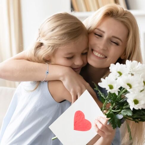 سوار العين الشريرة 925 الفضة الاسترليني الأزرق الشر العين سحر سوار الشر المجوهرات هدايا للنساء، الفضة الاسترليني ، زركونيا مكعب, فضة استرليني, زركونيا مكعب in Kuwait