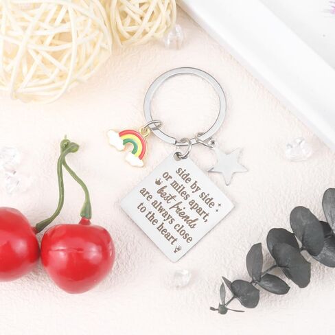 XZtimes Best Friends Gifts for Women Keychain هدايا الصداقة لأفضل صديق مدروس ودية لمسافات طويلة Bff كيرينغ يعرض لها هدايا عيد الميلاد عيد ميلاد عيد الحب الذكرى السنوية in Kuwait