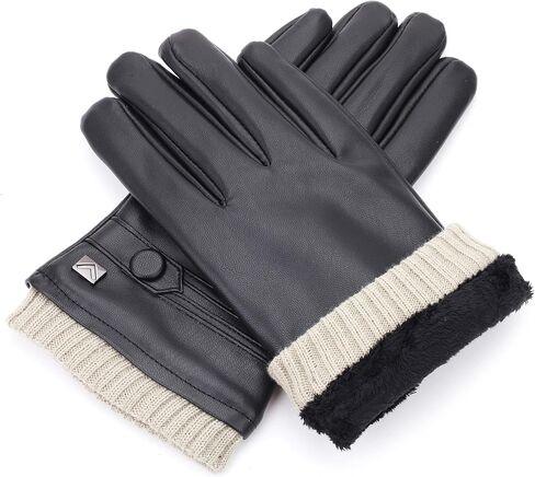 Fashion Winter Gloves Mens - Lined - Touchscreen in Saudi Arabia