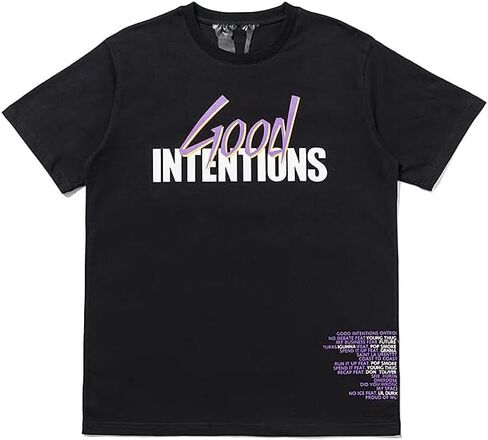 Men's T-Shirt 3 Pack Short Sleeve Graphic Tees Novelty Tops Women Casual Hip Hop Crew Neck Shirts Dove Statue ButterflyBlack L in Saudi Arabia