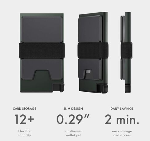 ROYALNAMAN Aluminum Cardholder Wallet for Men | Metal Wallets with RFID Blocking Layer | Slim & Minimalist Aluminum Wallet with Push Button. in Kuwait