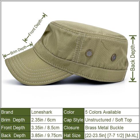 Loneshark المخفية جيب الجيش كاديت قبعات للرجال شبكة الثقوب المرأة العسكرية كاديت القبعات شقة أعلى دورية كاسترو فيلق أبي قبعة in Kuwait