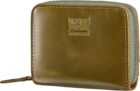 Vintage Full Top Grain Leather Wallet RFID Blocking Multi Card Case with Zipper Pocket Card Holder for Men Women Gift Box in Kuwait