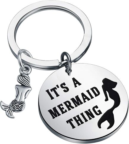 HOLLP Mermaid Theme Gift Beach Jewelry Unique Backpack Handbag Purse Accessories Keychain in Saudi Arabia