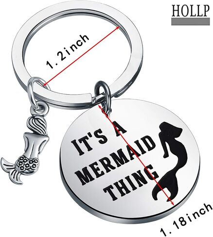 HOLLP Mermaid Theme Gift Beach Jewelry Unique Backpack Handbag Purse Accessories Keychain in Saudi Arabia