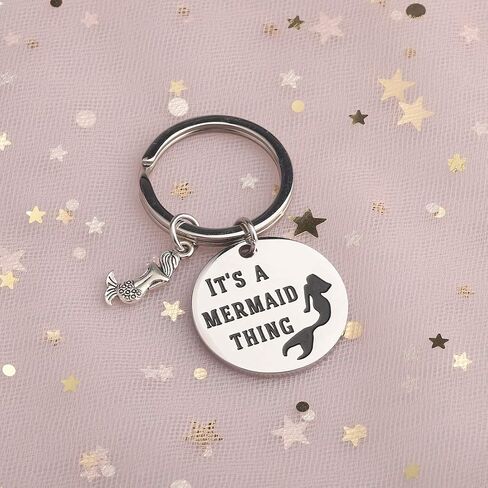 HOLLP Mermaid Theme Gift Beach Jewelry Unique Backpack Handbag Purse Accessories Keychain in Saudi Arabia