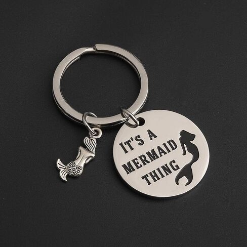 HOLLP Mermaid Theme Gift Beach Jewelry Unique Backpack Handbag Purse Accessories Keychain in Saudi Arabia