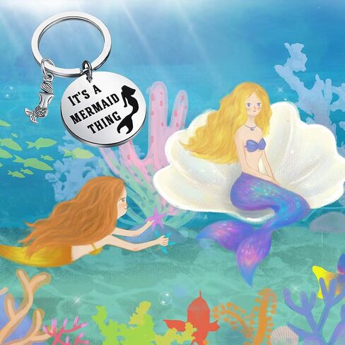 HOLLP Mermaid Theme Gift Beach Jewelry Unique Backpack Handbag Purse Accessories Keychain in Saudi Arabia