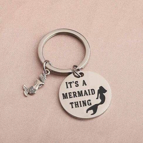 HOLLP Mermaid Theme Gift Beach Jewelry Unique Backpack Handbag Purse Accessories Keychain in Saudi Arabia