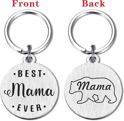 سوسيكيو هدايا ماما بير، سلسلة مفاتيح بعبارة Best Mama Ever على الإطلاق، هدية عيد ميلاد شخصية مضحكة للنساء in Kuwait