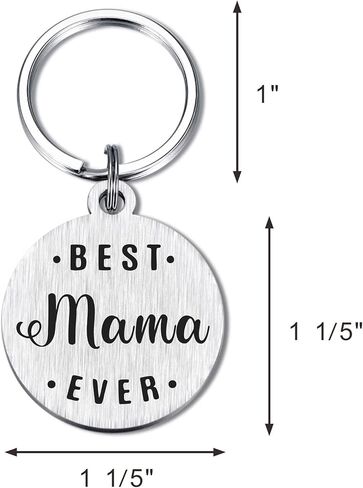 سوسيكيو هدايا ماما بير، سلسلة مفاتيح بعبارة Best Mama Ever على الإطلاق، هدية عيد ميلاد شخصية مضحكة للنساء in Kuwait