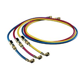 hilmor 72" Refrigeration Hoses with Ball Valve Adapters, Set of 3 1935930