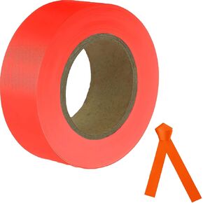 Blue Flagging Tape,Surveyors Tape,1-3/16" × 300' Survey Tape,Tree Marking Ribbon,Non-Adhesive Plastic Ribbon,Trail Marking Tape