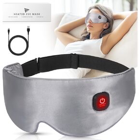 Heated Eye Mask Cordless, Warm Compress for Eyes, Washable Heated Eye Masks for Dry Eyes, with 3 Temperature Modes & Auto Shut-Off for Sleep, Stye Blepharitis Chalazion MGD (Black) in Saudi Arabia