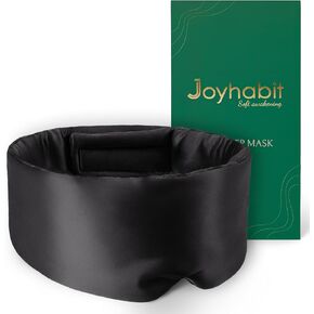 Silk Sleep Mask for Women and Men, Classic Black, Luxurious Comfort for Relaxation & Beauty Sleep, Ultra Soft & Breathable, Protects Hair & Skin