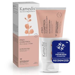 KAMEDIS Control Rich Body Cream. Recommended by National Psoriasis Foundation. Clinically Proven Dermo-Botanical Treatment For Dry, Itchy, Flaky & Scaling Skin.